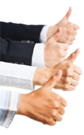 Four thumbs up